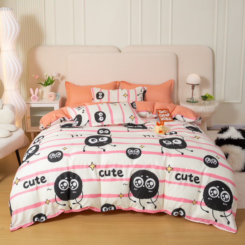 Skin-friendly Washed Cotton Bed Sheet Quilt Cover